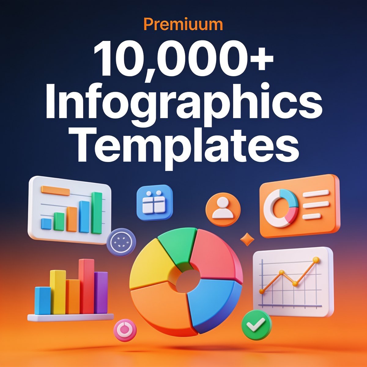 10,000+ Infographics Templates cover